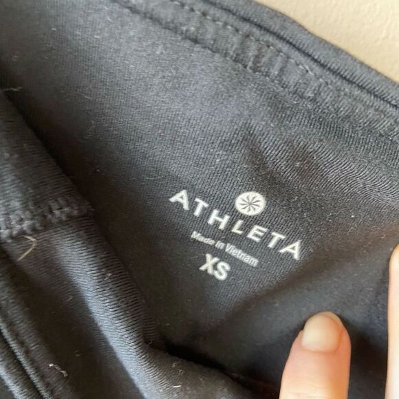 Athleta High Rise Chaturanga Mosaic Crop Activewear Pant SZ XS - ECU - Picture 6 of 8